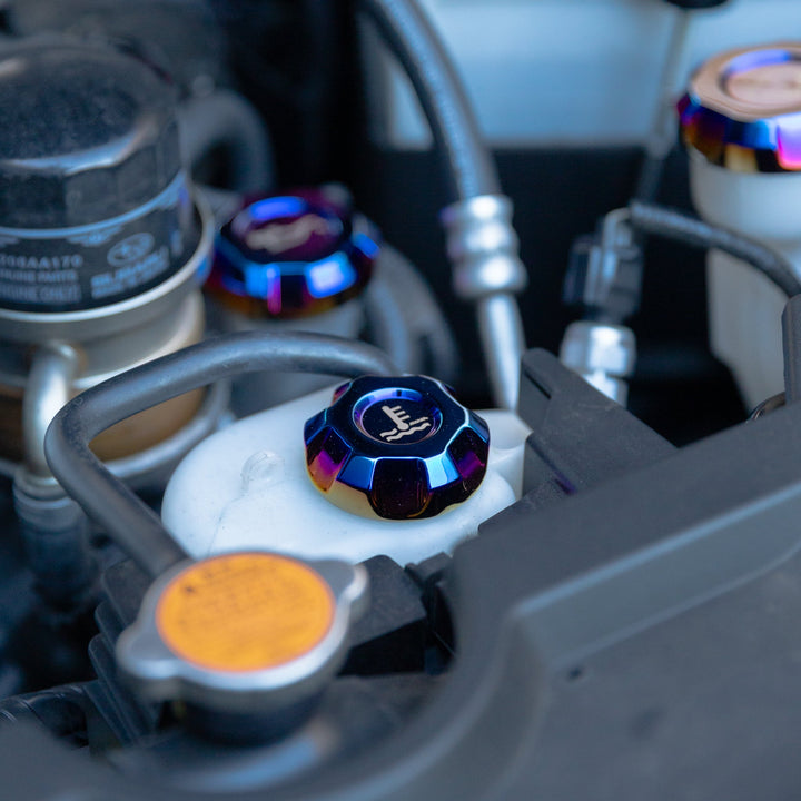 Suya Engine Bay Oil Caps (Titanium) for Subaru BRZ/Levorg/WRX & Other Models