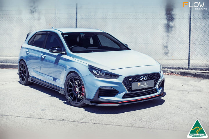 Flow Designs i30N Hatch PD (2018-2020) Front Lip Splitter Extensions - Pair