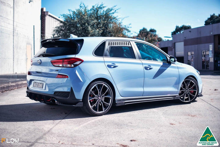 Flow Designs i30N Hatch PD (2018-2020) Side Skirt Splitter Winglets - Pair