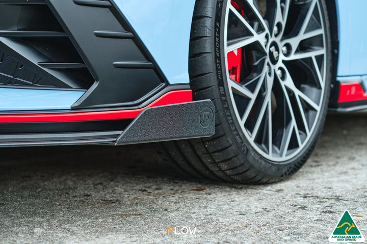 Flow Designs CN7 i30N Sedan (2021-2023) Front Lip Splitter Winglets - Pair