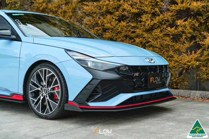 Flow Designs CN7 i30N Sedan (2021-2023) Front Lip Splitter Winglets - Pair