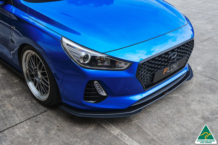 Flow Designs i30 SR Hatch (2017-2018) Front Lip Splitter Extensions - Pair