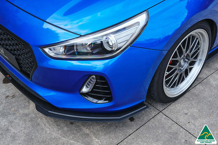Flow Designs i30 SR Hatch (2017-2018) Front Lip Splitter Extensions - Pair