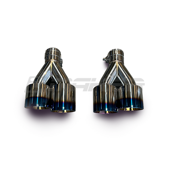 AFD Stainless Steel Double Wald 4" Axle Back Exhaust For Subaru WRX VB 2022-2025