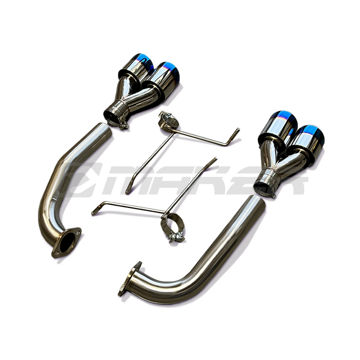 AFD Stainless Steel Double Wald 4" Axle Back Exhaust For Subaru WRX VB 2022-2025