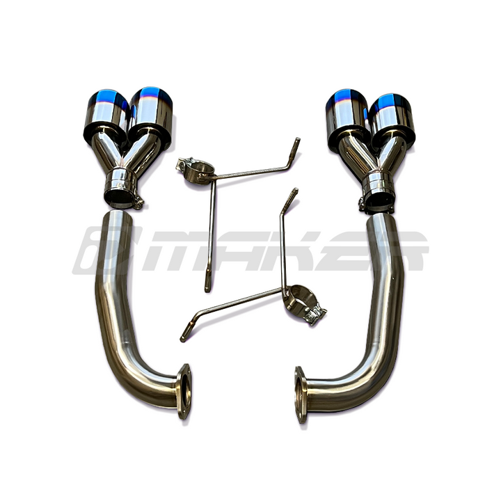 AFD Stainless Steel Double Wald 4" Axle Back Exhaust For Subaru WRX VB 2022-2025