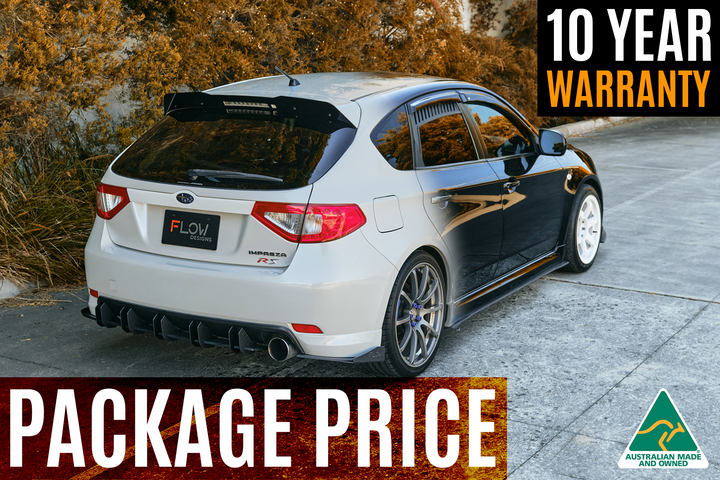 Flow Designs Subaru Impreza G3 WRX/RS Hatch PFL Full Lip Splitter Set