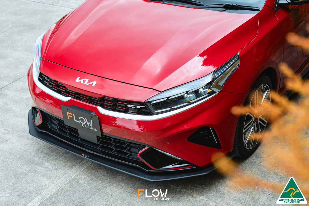Flow Designs Cerato GT Facelift Front Lip Splitter & Mounting Brace