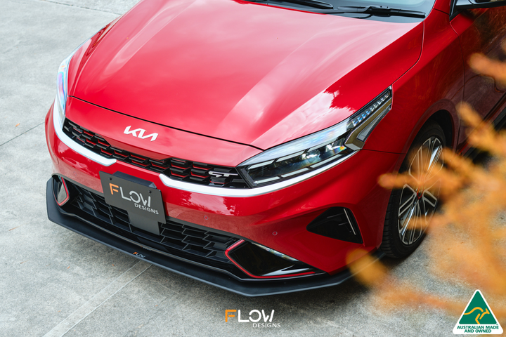 Flow Designs Cerato GT Facelift Front Lip Splitter & Mounting Brace