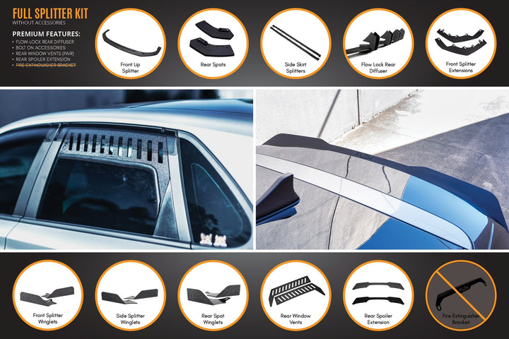 Flow Designs Hyundai i30 N Line Hatch PD (2018+) Full Splitter Lip Set