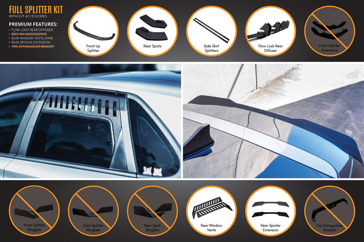 Flow Designs Hyundai i30 N Line Hatch PD (2018+) Full Splitter Lip Set