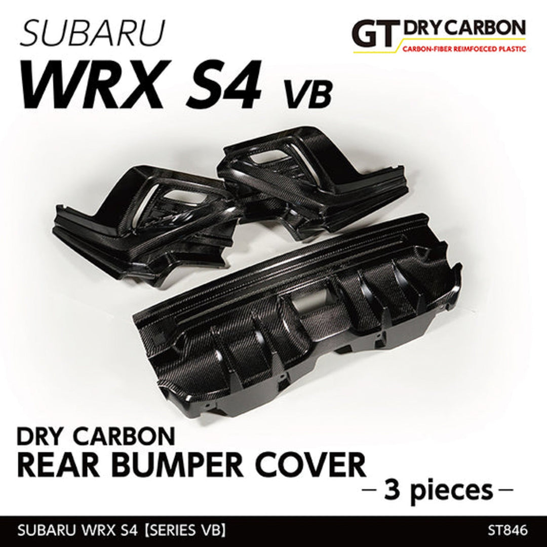 AXIS PARTS Rear Bumper Cover (3-Piece) For 2022+ Subaru WRX VB [Dry Carbon Fibre]