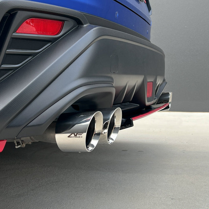AFD Stainless Steel Double Wald 4" Axle Back Exhaust For Subaru WRX VB 2022-2025