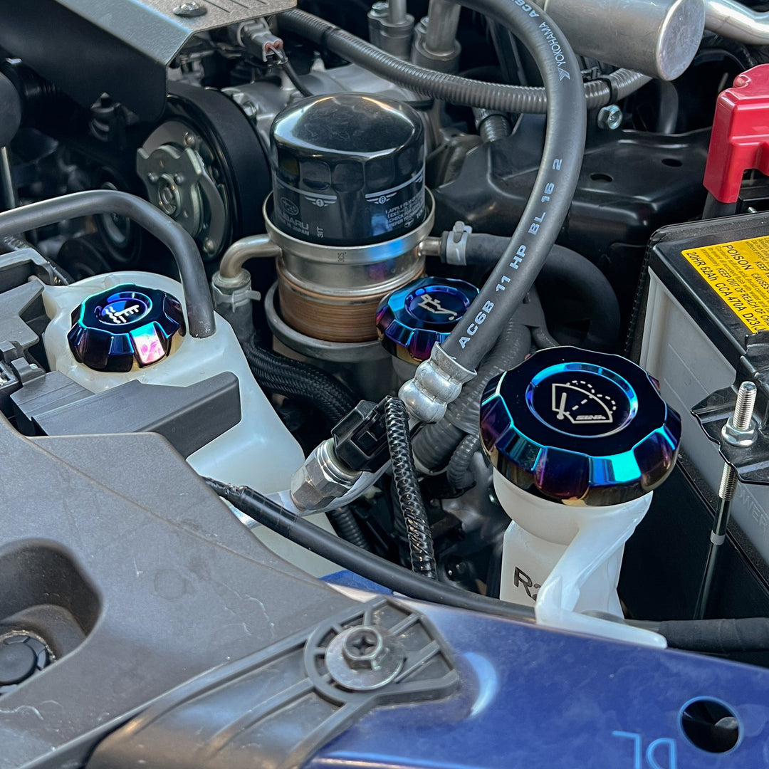 SUYA Engine Bay - Oil Caps (Titanium) for Subaru BRZ / Levorg / WRX & Other Models