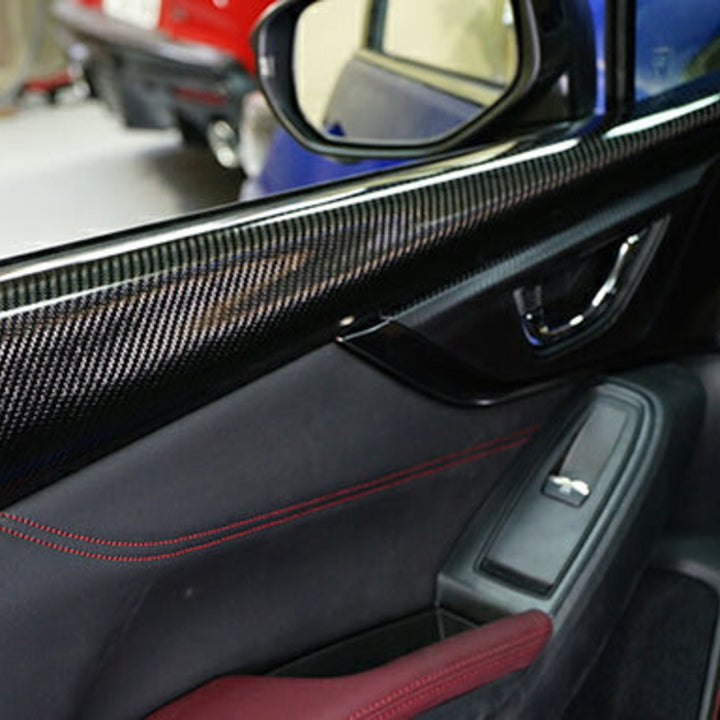 AXIS PARTS Front Inner Door Trim Covers (Left & Right) For 2022+ Subaru WRX VB/VN [Dry Carbon Fibre]