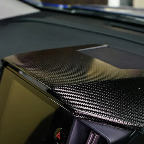 Automodellista Dry Carbon Fibre Centre Information Display Hood Cover for Subaru WRX (VB/VN) & Crosstrek (G6X) 2022+