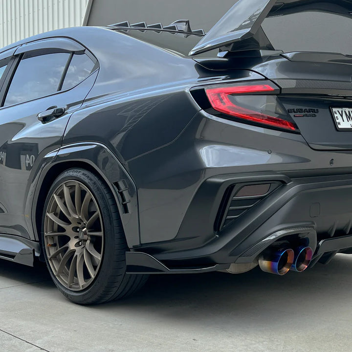 DMAKER STI-Spec V2 Rear Side Spats/Under Spoiler For 2022+ Subaru WRX VB [Crystal Black] - PRE ORDER