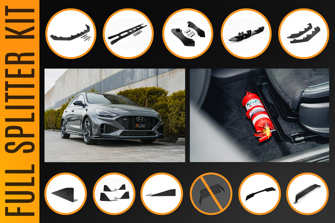 i30N-Line Hatch PDe.V6 FL 2024+ Full Lip Splitter Set