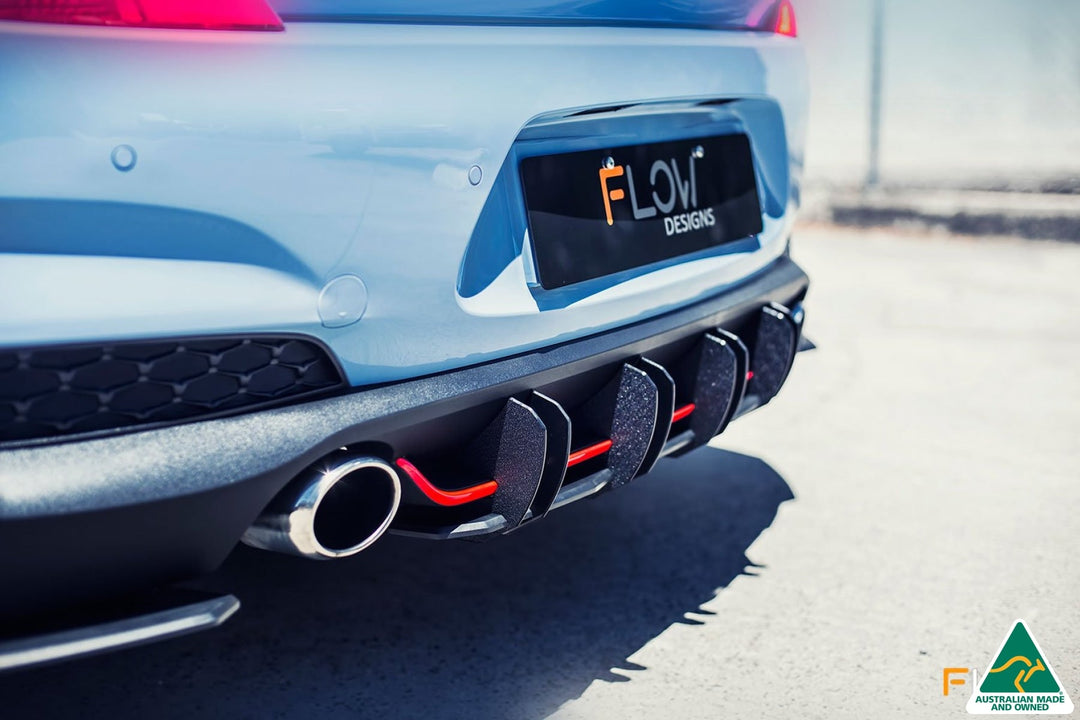 Flow Designs i30N Hatch PD (2018-2020) Flow-Lock Rear Diffuser [GLOSS BLACK]