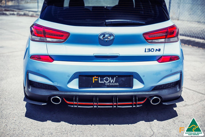 Flow Designs i30N Hatch PD (2018-2020) Flow-Lock Rear Diffuser [GLOSS BLACK]