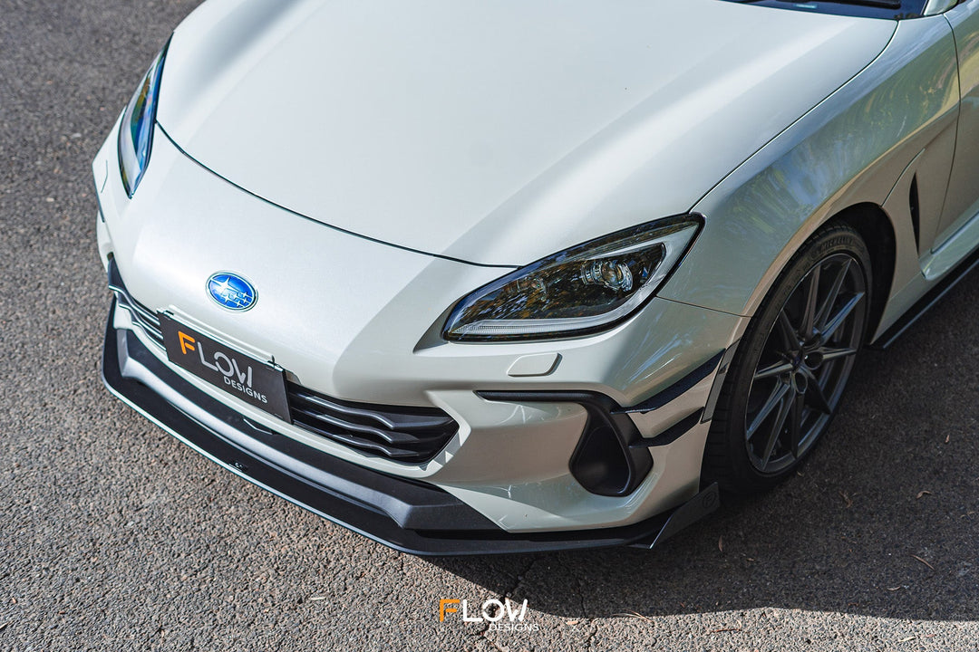 Flow Designs Front Lip Splitter for 2022+ Subaru BRZ ZD8 & Toyota GR86 ZN8 [Gloss]