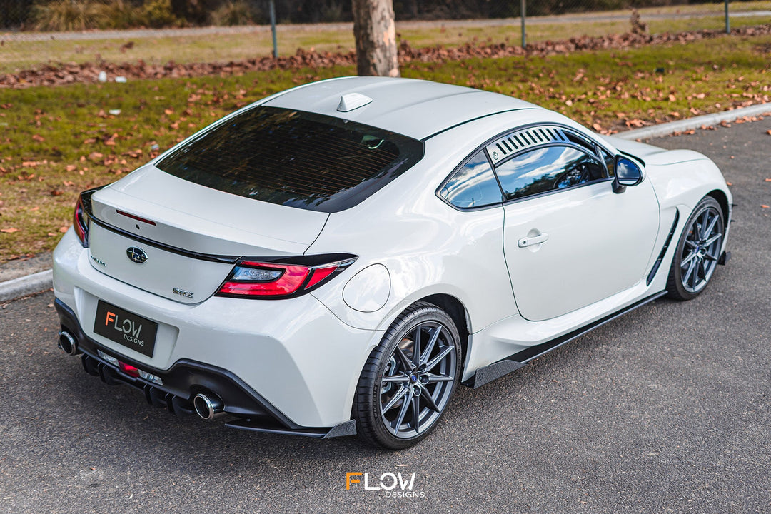 Flow Designs Side Skirt Splitters for 2022+ Subaru BRZ ZD8 & Toyota GR86 ZN8 - Gloss [Pair]