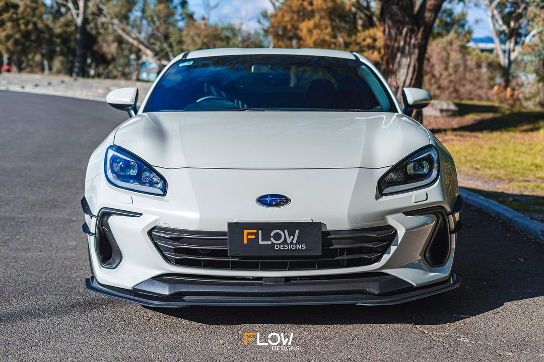 Flow Designs Front Lip Splitter Extensions for 2022+ Subaru BRZ ZD8 & Toyota GR86 ZN8 [Pair]