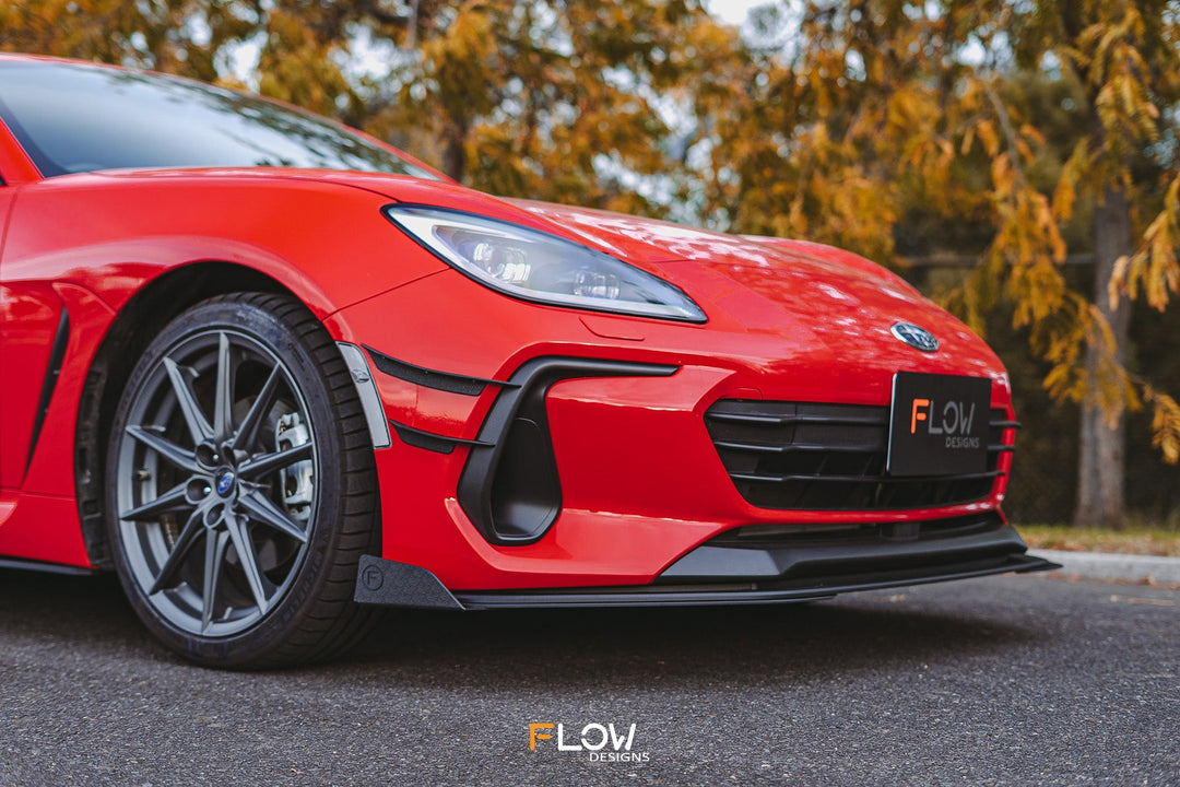 Flow Designs Front Lip Splitter Winglets for 2022+ Subaru BRZ ZD8 & Toyota GR86 ZN8 [Pair]