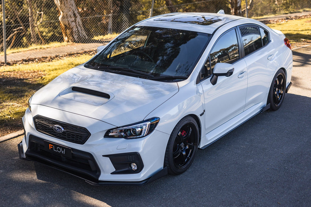 Flow Designs Side Skirt Splitters for 2014-2021 Subaru WRX & Sti VA - Gloss Black [Pair]