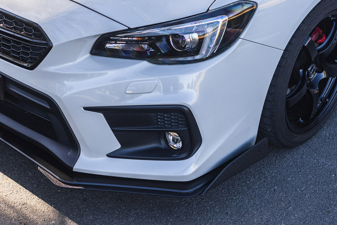 Flow Designs Front Lip Splitter for 2014-2021 Subaru WRX & Sti VA [Gloss Black]