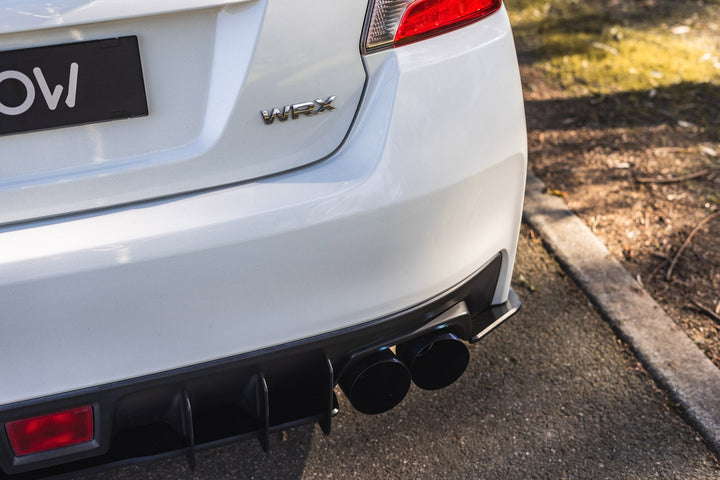 Flow Designs Rear Spats for 2014-2021 Subaru WRX & STI VA - Gloss Black [Pair]