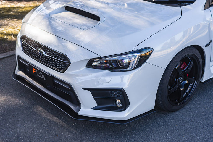 Flow Designs Front Lip Splitter for 2014-2021 Subaru WRX & Sti VA [Gloss Black]