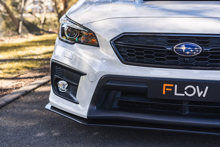 Flow Designs Front Lip Splitter for 2014-2021 Subaru WRX & Sti VA [Gloss Black]