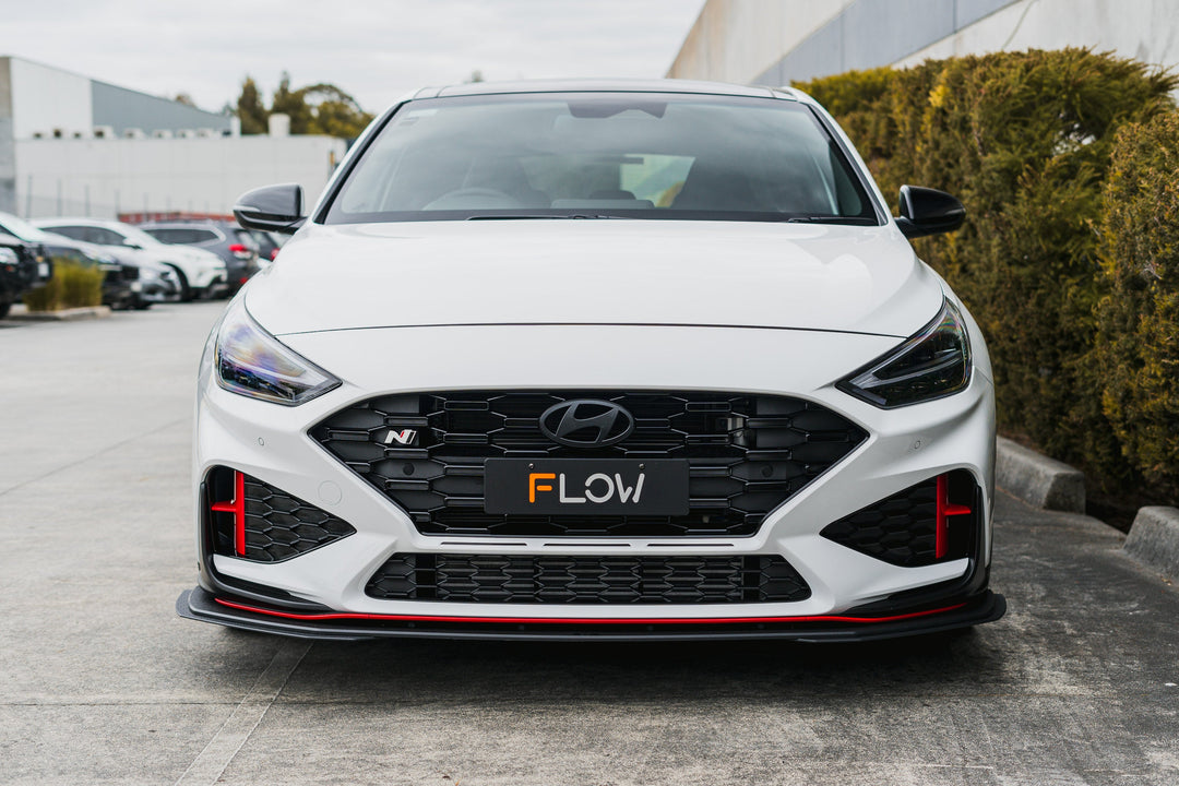 i30N Hatch PDE V6 FL2 2025+ Front Lip Splitter Extensions