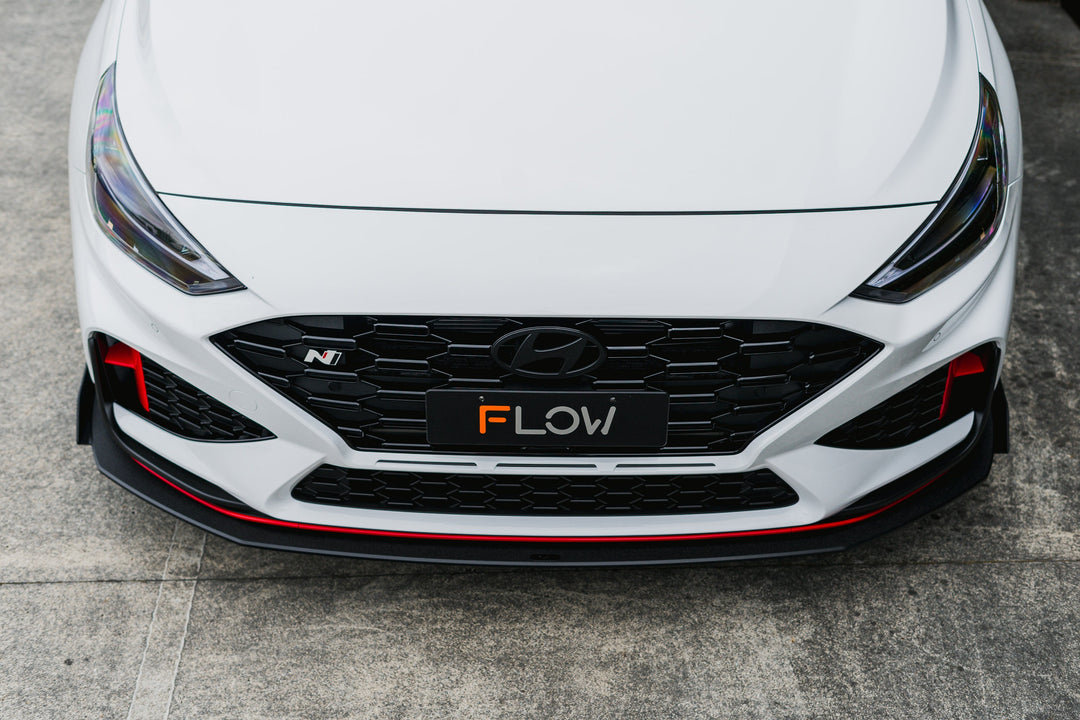 i30N Hatch PDE V6 FL2 2025+ Front Lip Splitter Winglets
