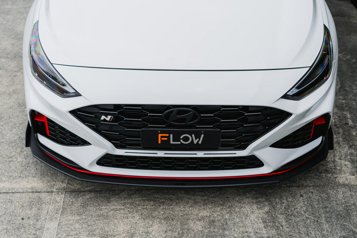 i30N Hatch PDE V6 FL2 2025+ Front Lip Splitter Winglets