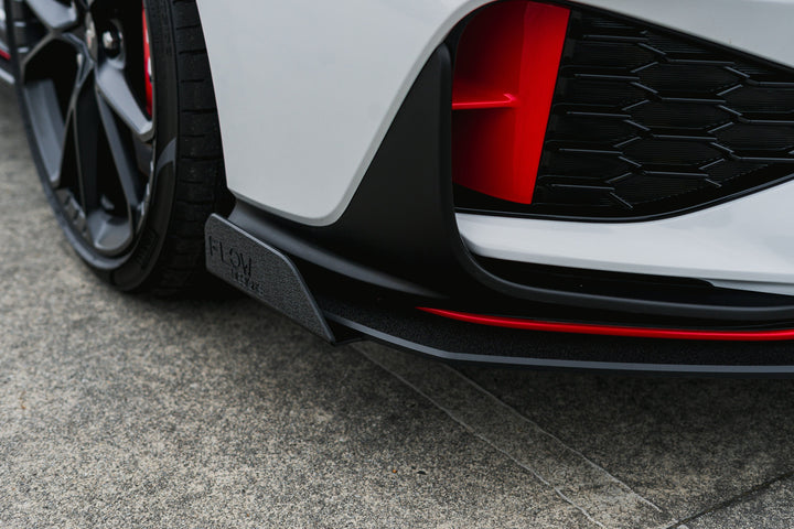 i30N Hatch PDE V6 FL2 2025+ Front Lip Splitter Winglets