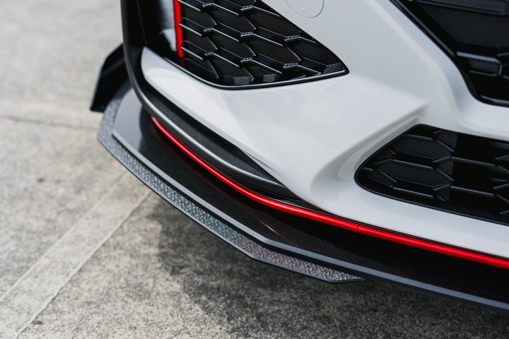 i30N Hatch PDE V6 FL2 2025+ Front Lip Splitter Extensions