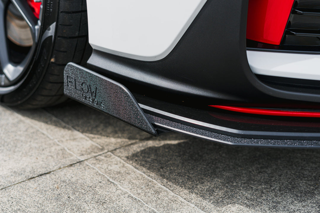 i30N Hatch PDE V6 FL2 2025+ Front Lip Splitter Winglets