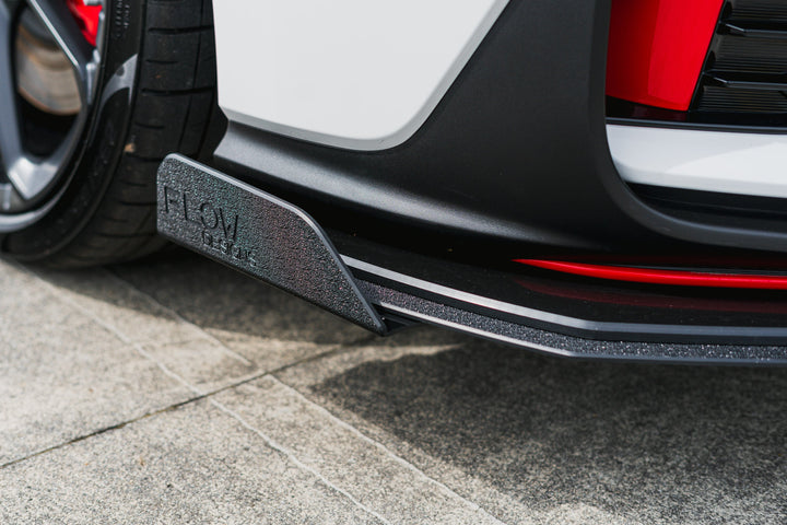 i30N Hatch PDE V6 FL2 2025+ Front Lip Splitter Winglets