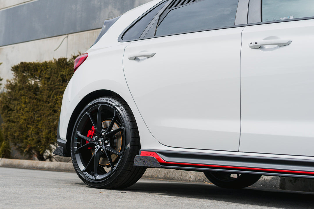 i30N Hatch PDE V6 FL2 2025+ Side Skirt Splitter Winglets