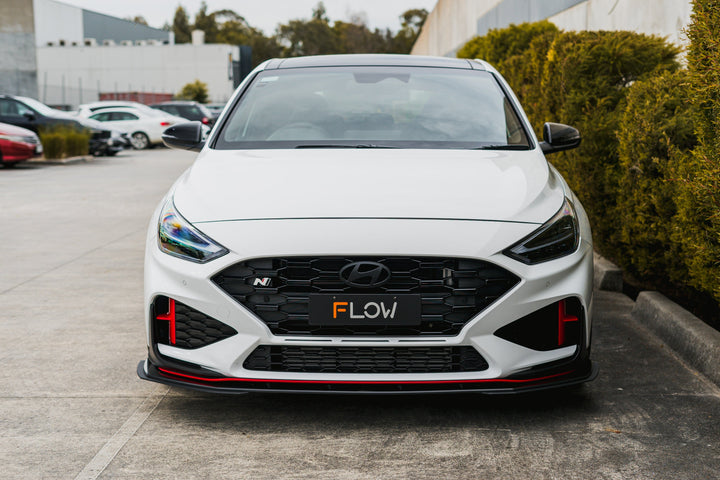 i30N Hatch PDE V6 FL2 2025+ Front Lip Splitter Extensions