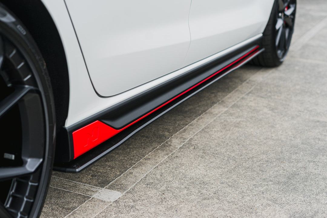 i30N Hatch PDE V6 FL2 2025+ Side Skirt Splitters