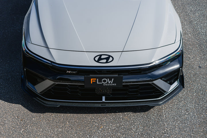 Hyundai CN7 V2 i30 N-Line Sedan FL 2025 Front Lip Splitter & Mounting Brackets