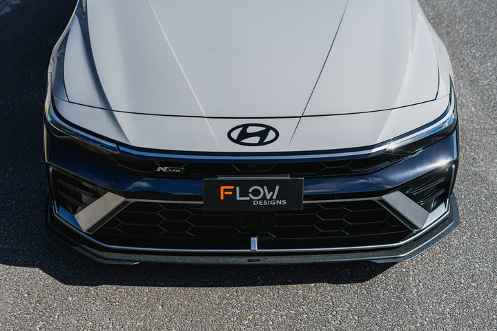 Hyundai CN7 V2 i30 N-Line Sedan FL 2025 Front Lip Splitter Extensions