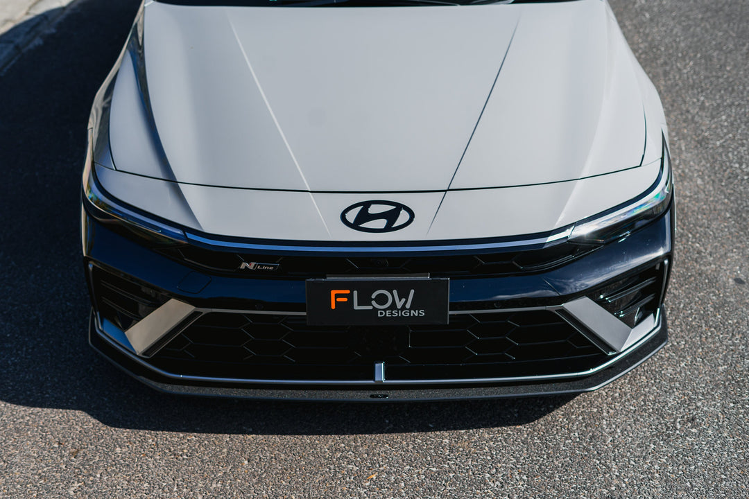 Hyundai CN7 V2 i30 N-Line Sedan FL 2025 Front Lip Splitter & Mounting Brackets