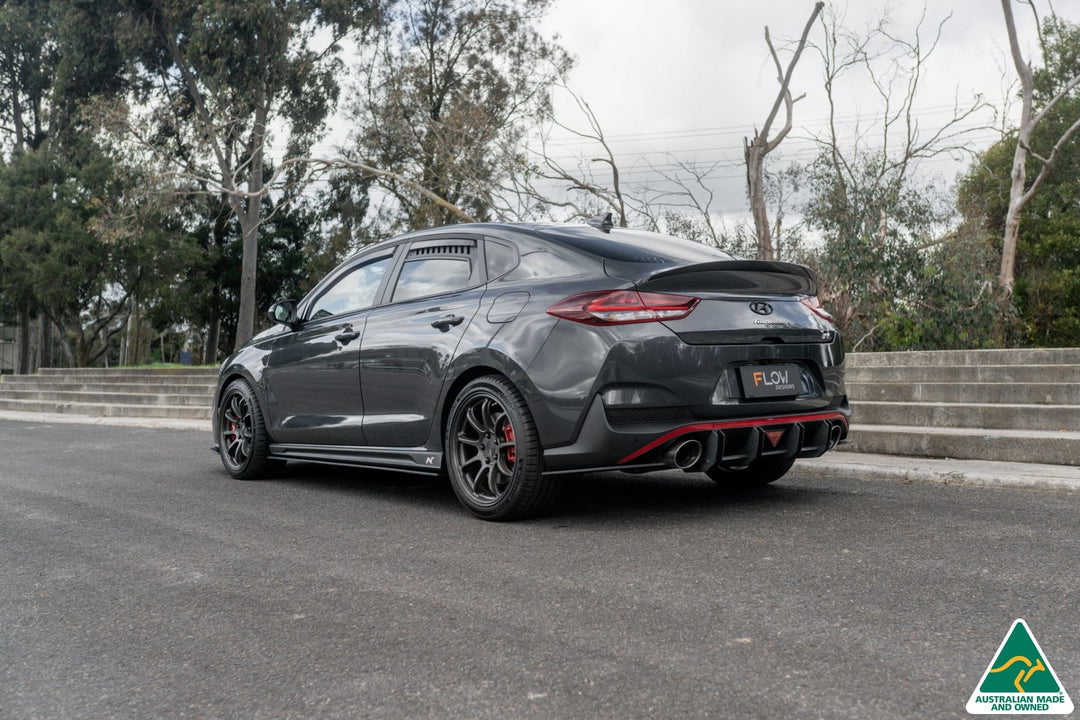 Flow Designs i30N Fastback PD FL (2022+) Flow-Lock Rear Diffuser [GLOSS BLACK]