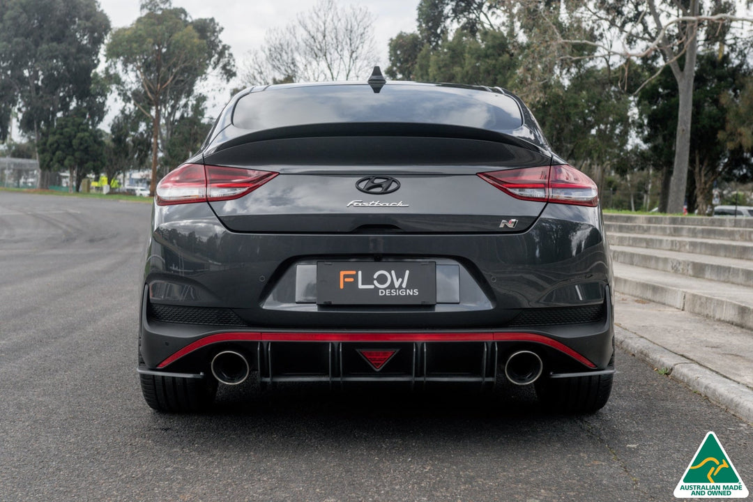 Flow Designs i30N Fastback PD FL (2022+) Flow-Lock Rear Diffuser [GLOSS BLACK]