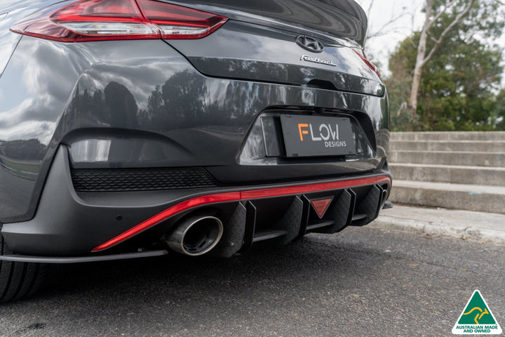 Flow Designs i30N Fastback PD FL (2022+) Flow-Lock Rear Diffuser [GLOSS BLACK]