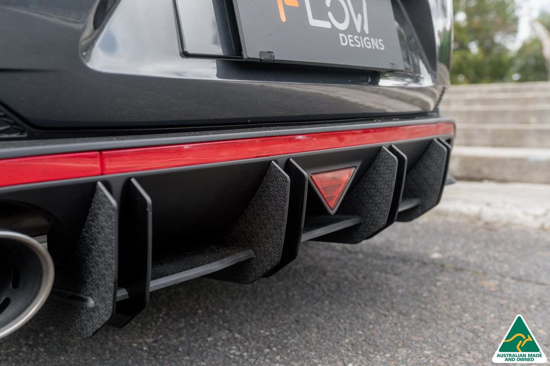 Flow Designs i30N Fastback PD FL (2022+) Flow-Lock Rear Diffuser [GLOSS BLACK]